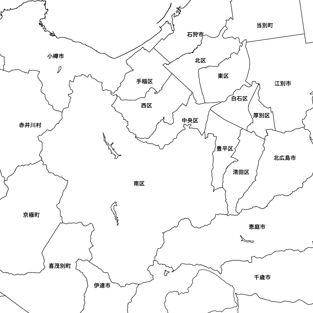 北海道石狩振興局札幌市の地図 | Map-It マップ・イット