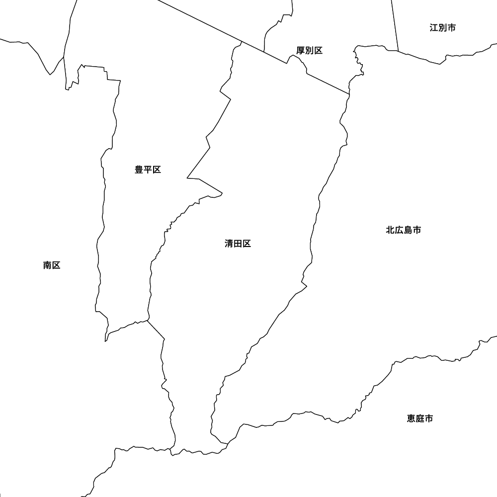 北海道石狩振興局札幌市清田区の地図 | Map-It マップ・イット