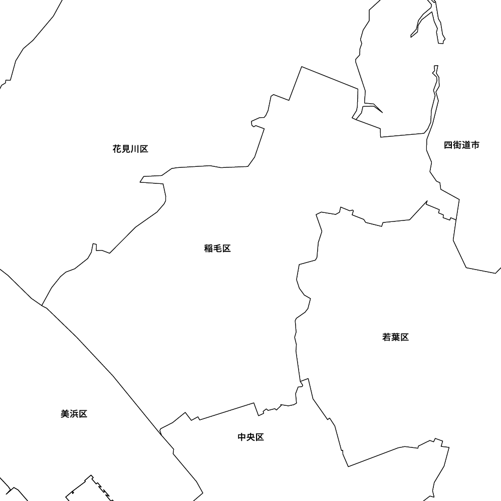 千葉県千葉市稲毛区の地図 | Map-It マップ・イット