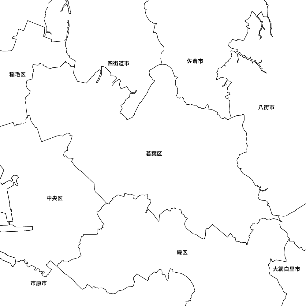千葉県千葉市若葉区の地図 | Map-It マップ・イット