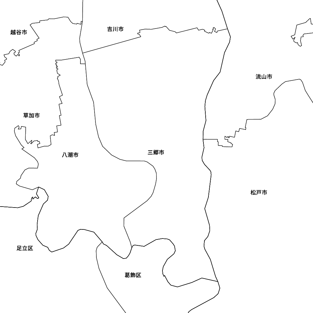 埼玉県三郷市の地図 | Map-It マップ・イット