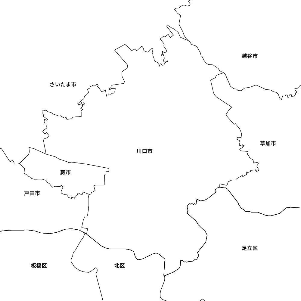 埼玉県川口市の地図 | Map-It マップ・イット