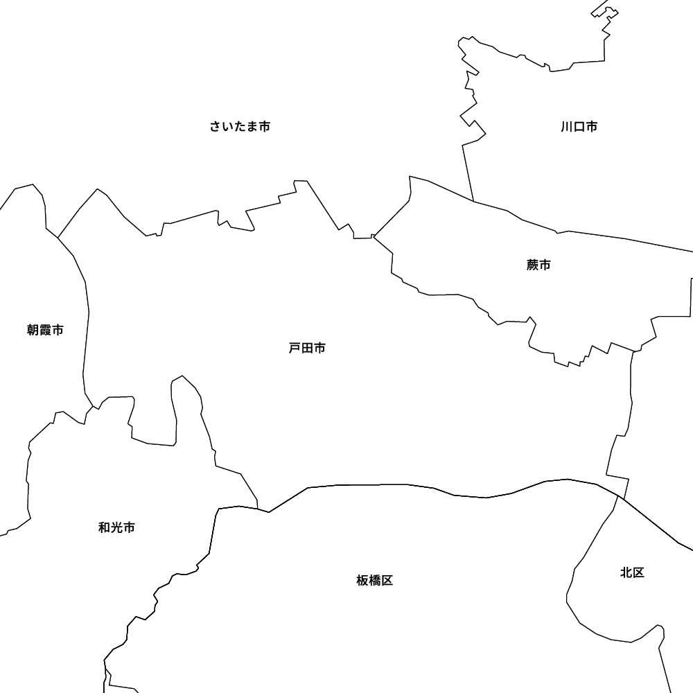 埼玉県戸田市の地図 | Map-It マップ・イット