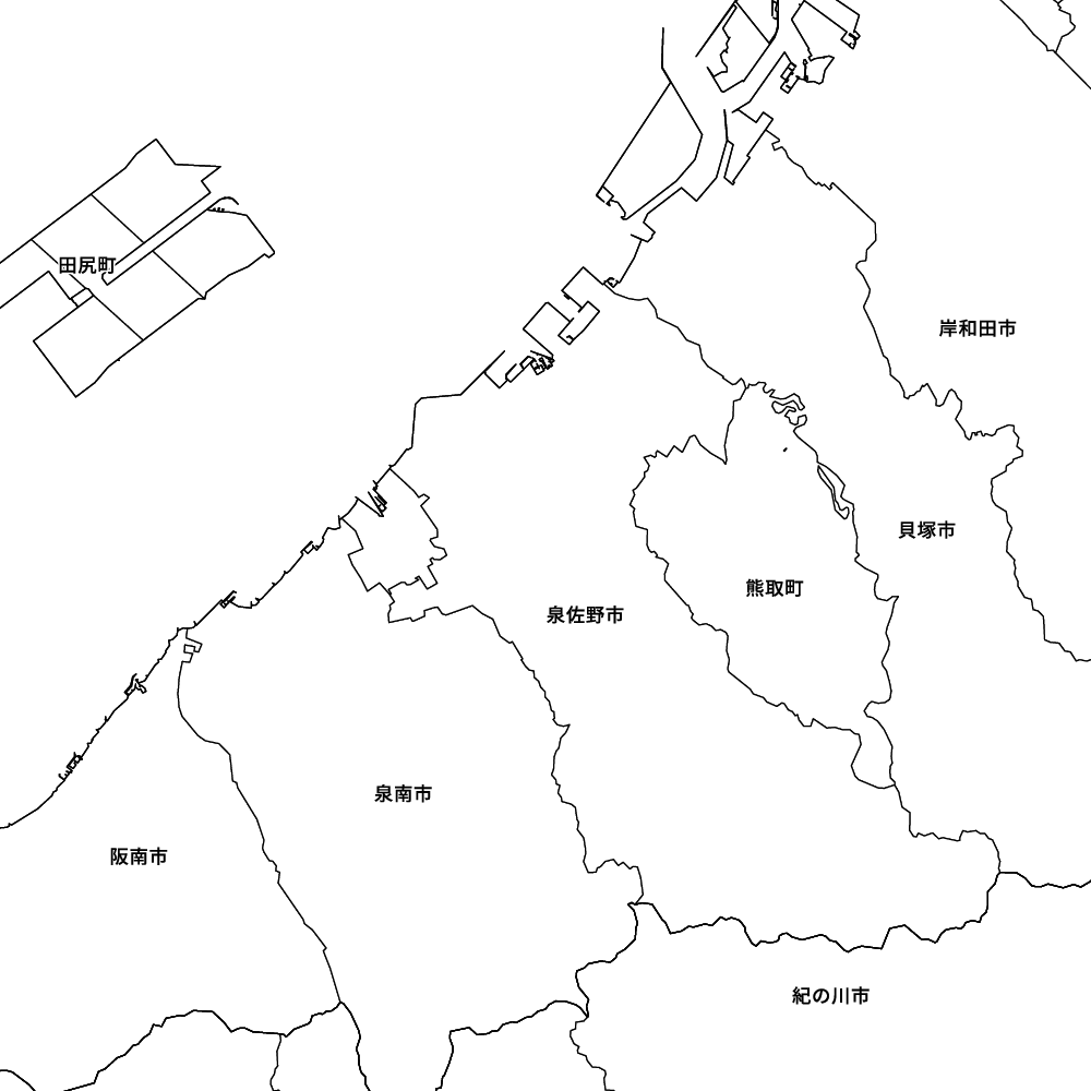 大阪府泉佐野市の地図 | Map-It マップ・イット