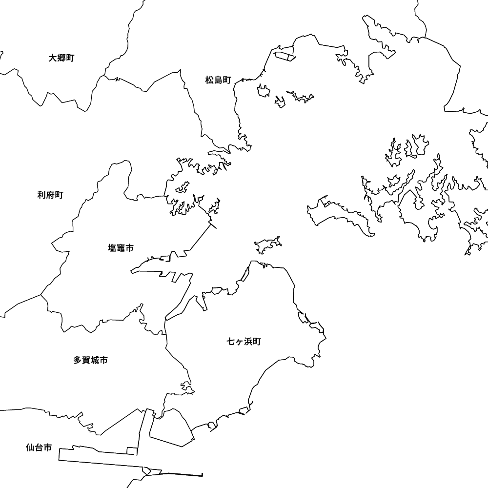 宮城県塩竈市の地図 | Map-It マップ・イット