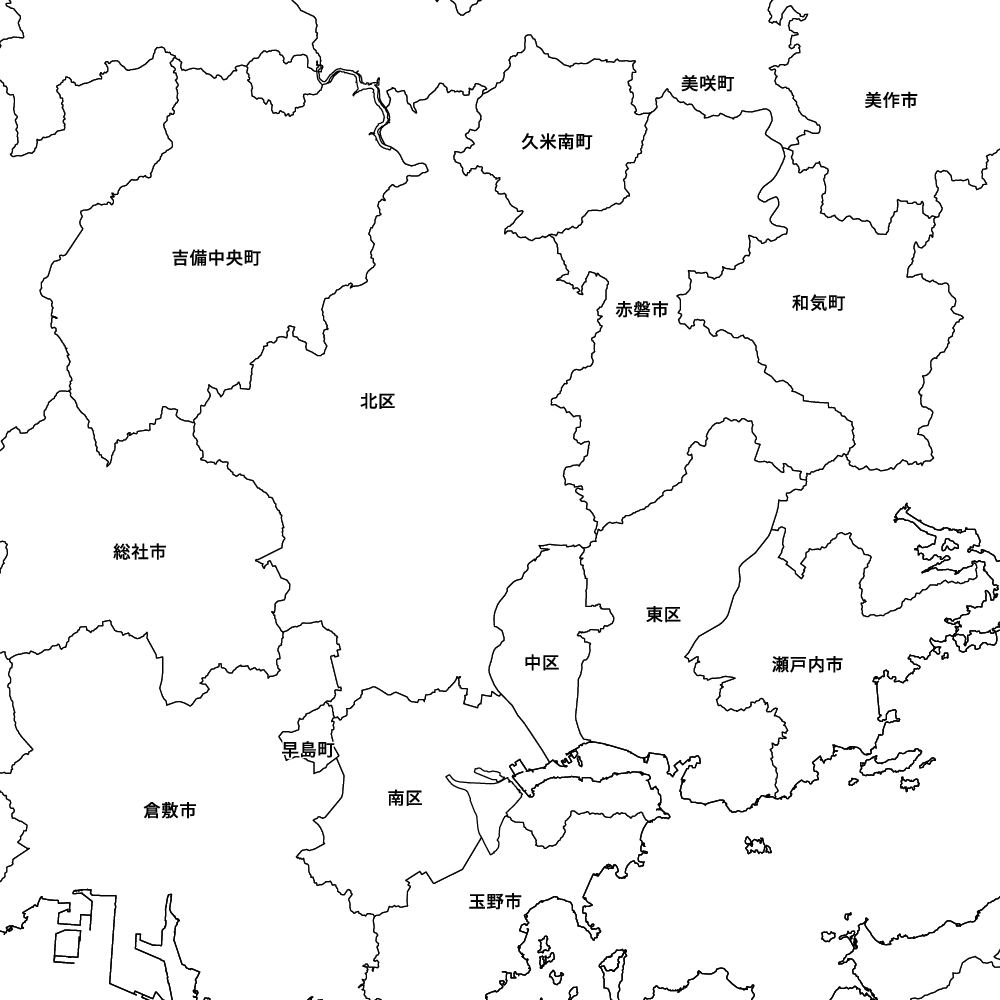 岡山県岡山市の地図 | Map-It マップ・イット