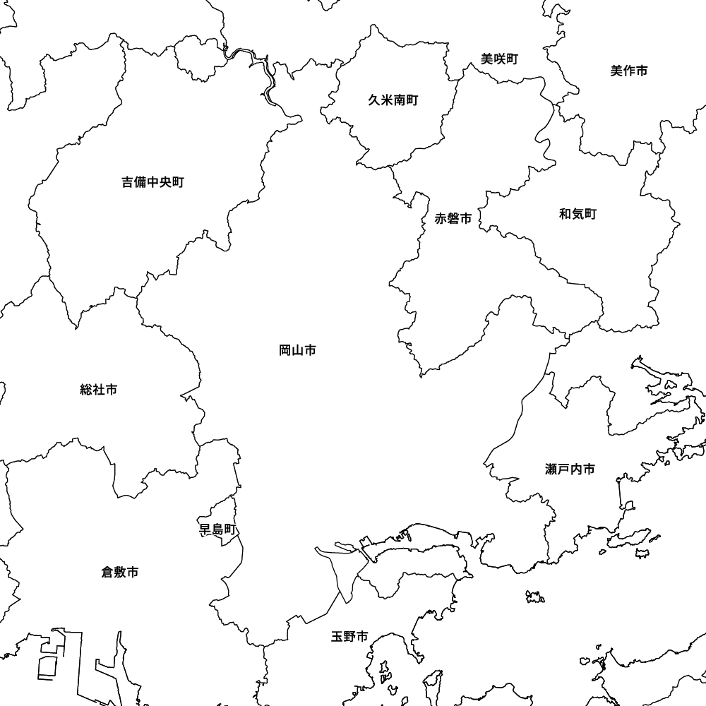 岡山県岡山市の地図 | Map-It マップ・イット