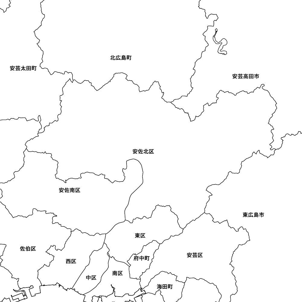 広島県広島市安佐北区の地図 | Map-It マップ・イット