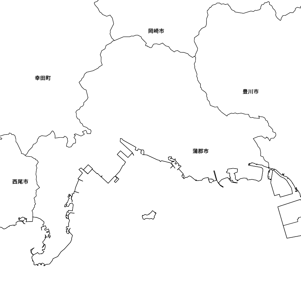 愛知県蒲郡市の地図 | Map-It マップ・イット