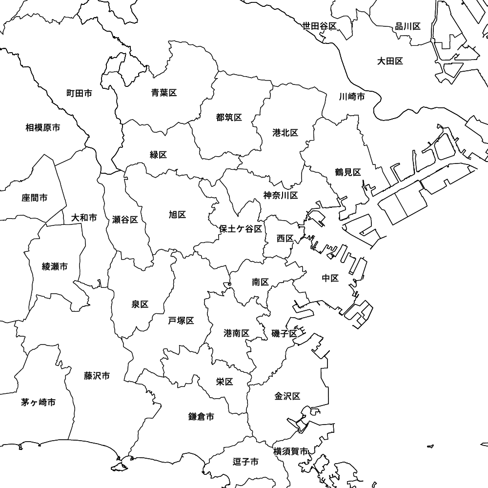 神奈川県横浜市の地図 | Map-It マップ・イット