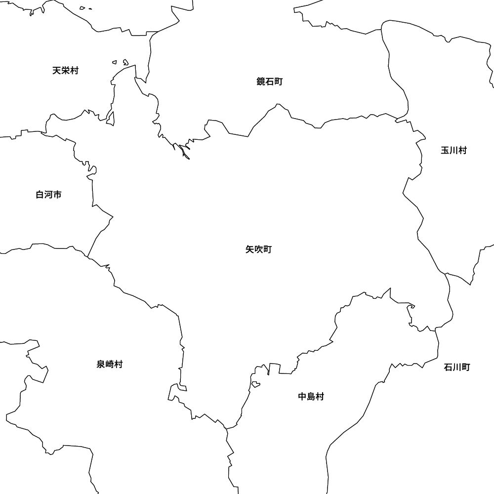 福島県西白河郡矢吹町の地図 | Map-It マップ・イット