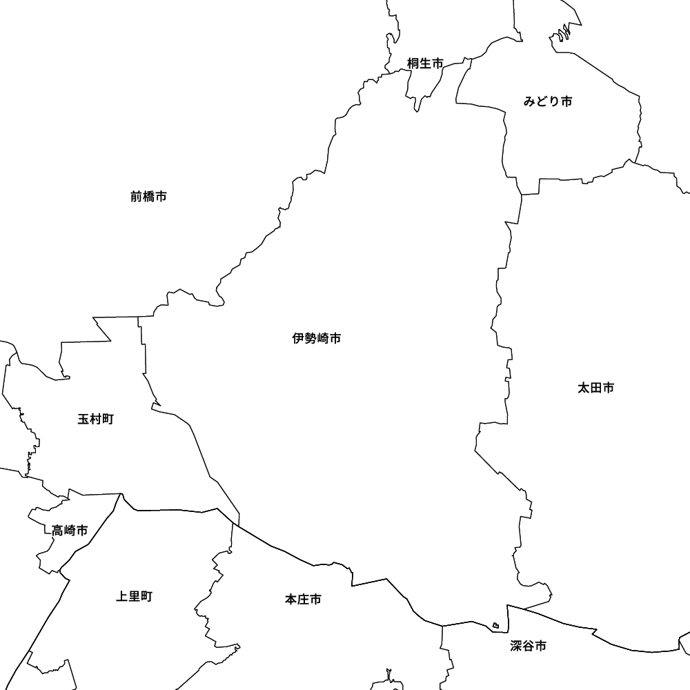 群馬県伊勢崎市の地図 | Map-It マップ・イット