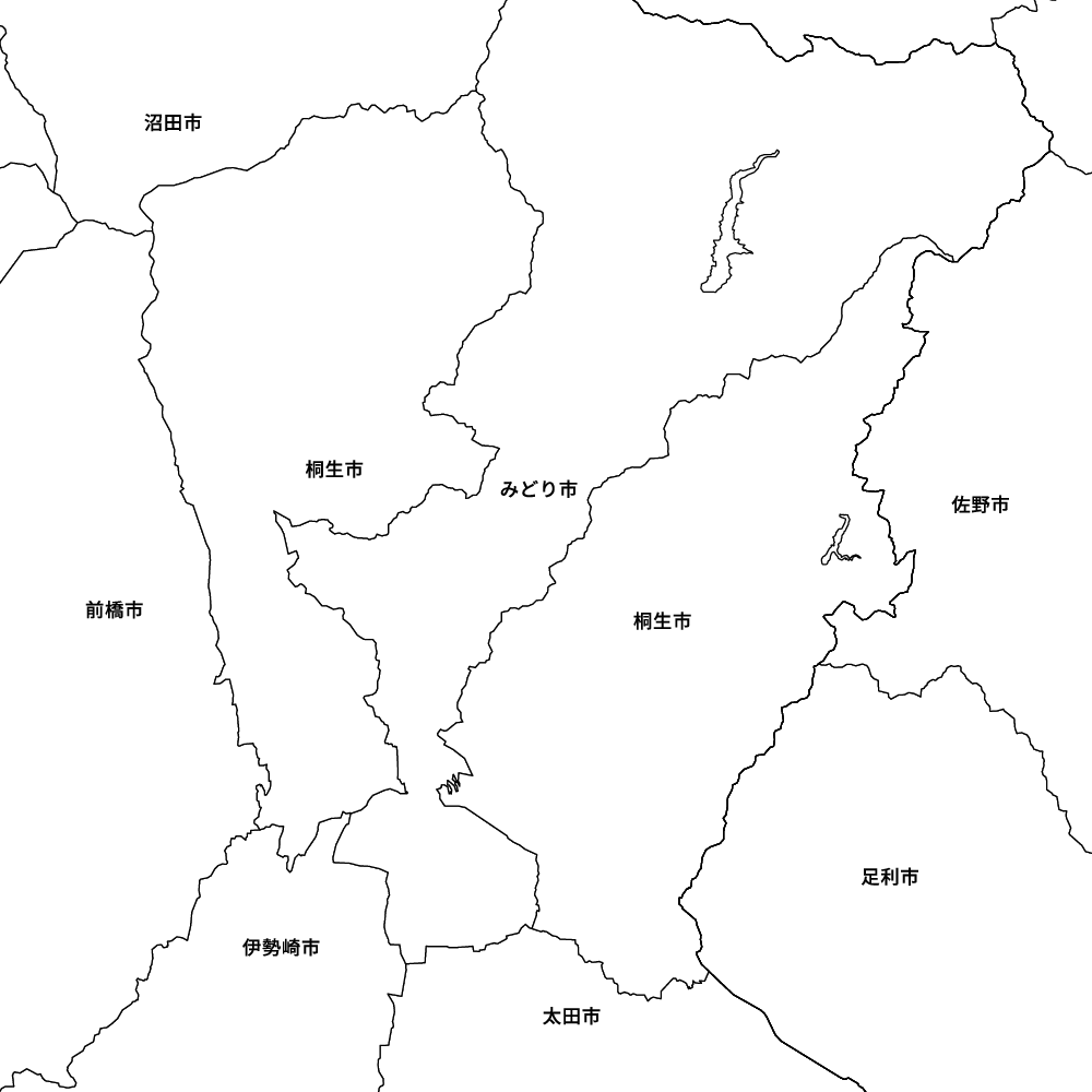 群馬県桐生市の地図 | Map-It マップ・イット