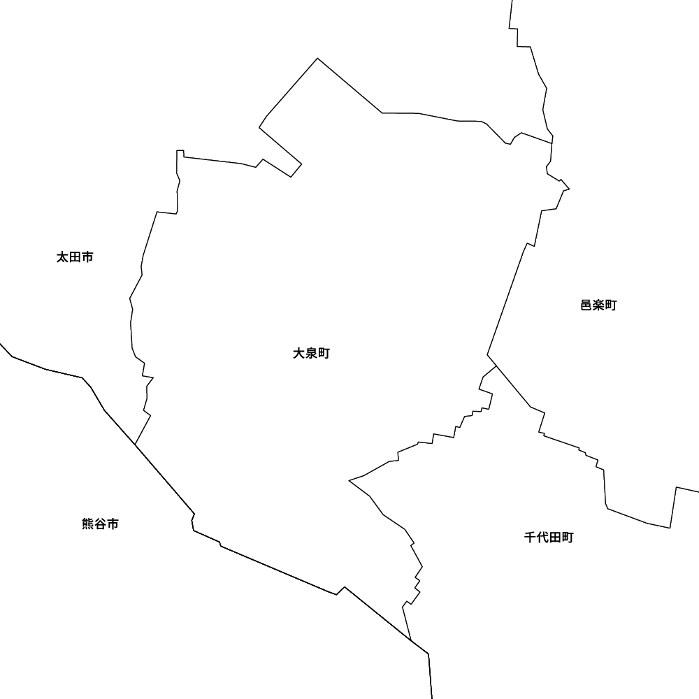 群馬県邑楽郡大泉町の地図 | Map-It マップ・イット