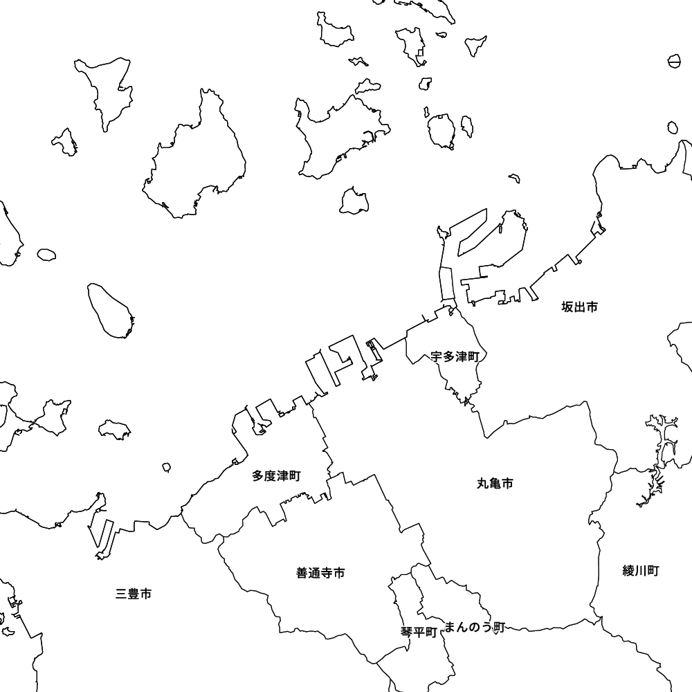 香川県丸亀市の地図 | Map-It マップ・イット
