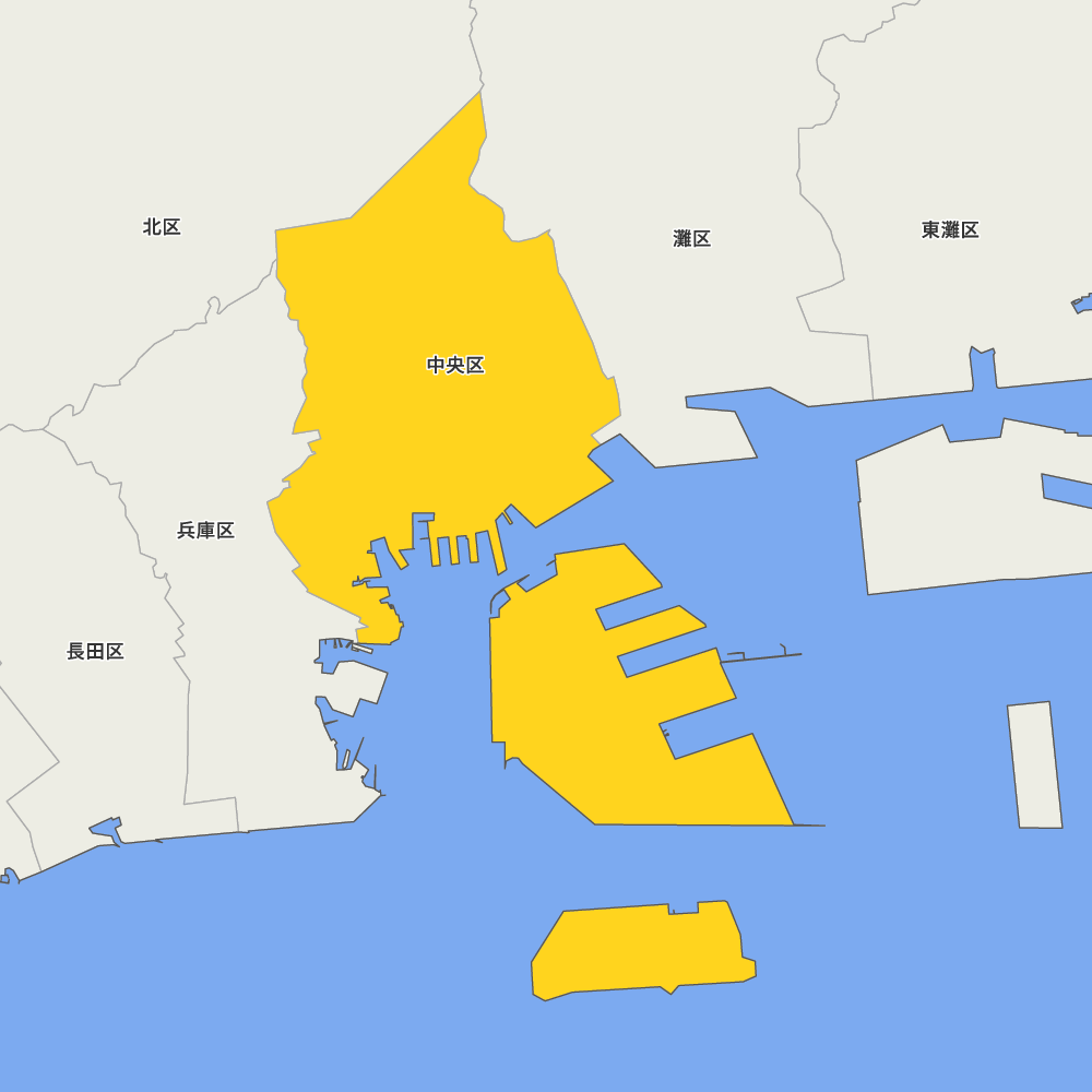 兵庫県神戸市中央区の地図 Map It マップ イット