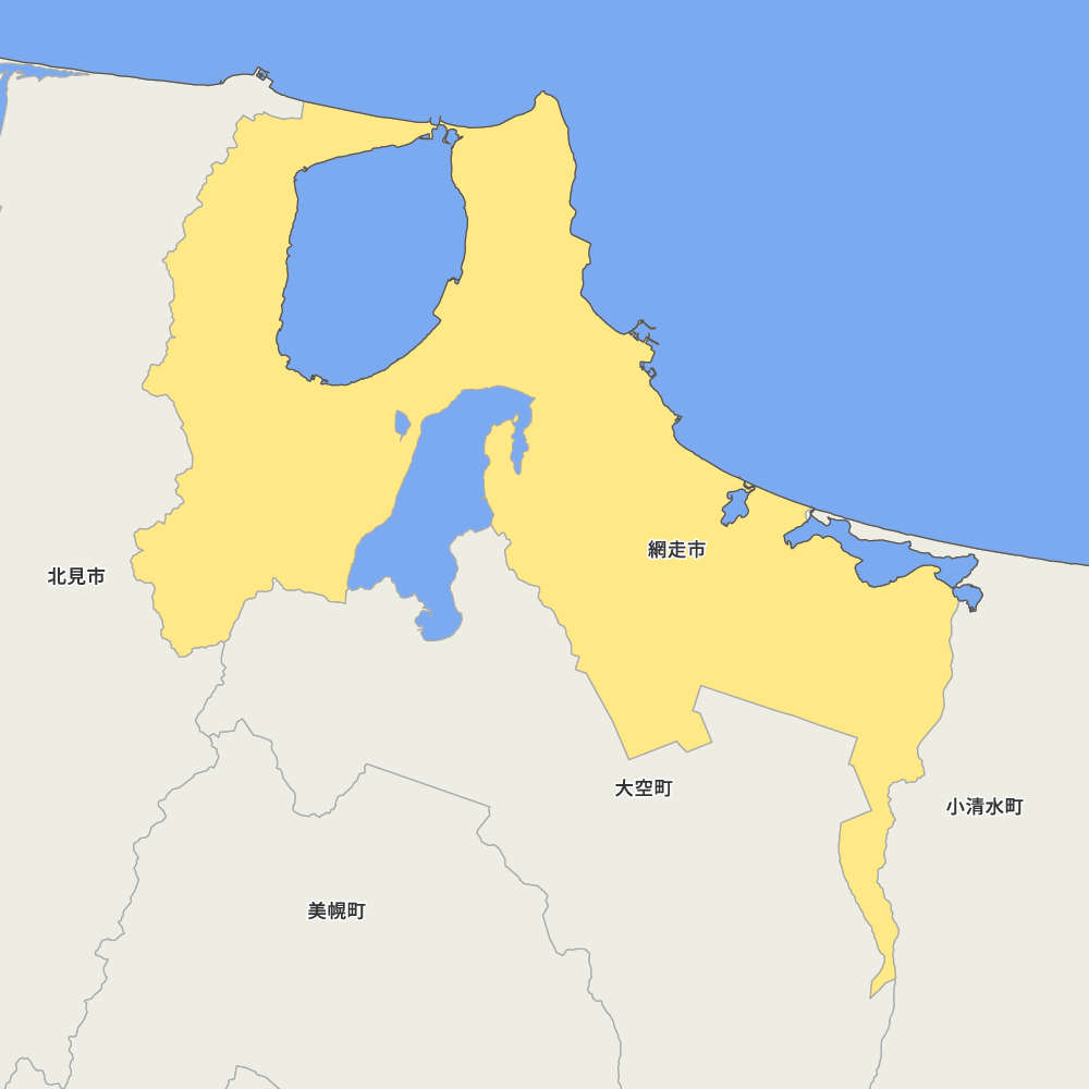 網走 北海道オホーツク総合振興局網走市の地図 | Map-It マップ・イット