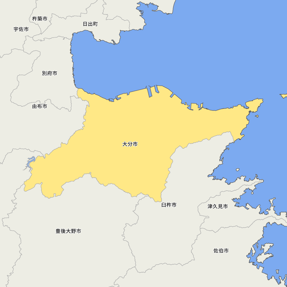 大分県大分市の地図 Map It マップ イット