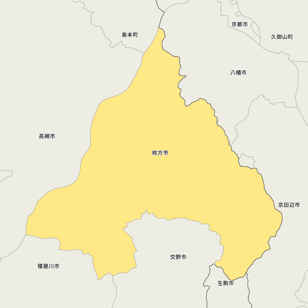 大阪府枚方市の地図 | Map-It マップ・イット