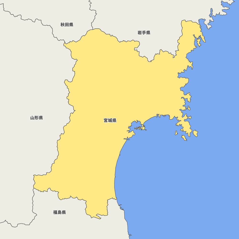 宮城県の地図 | Map-It マップ・イット