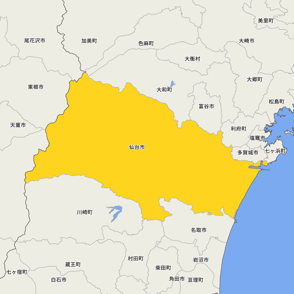 宮城県仙台市の地図 | Map-It マップ・イット