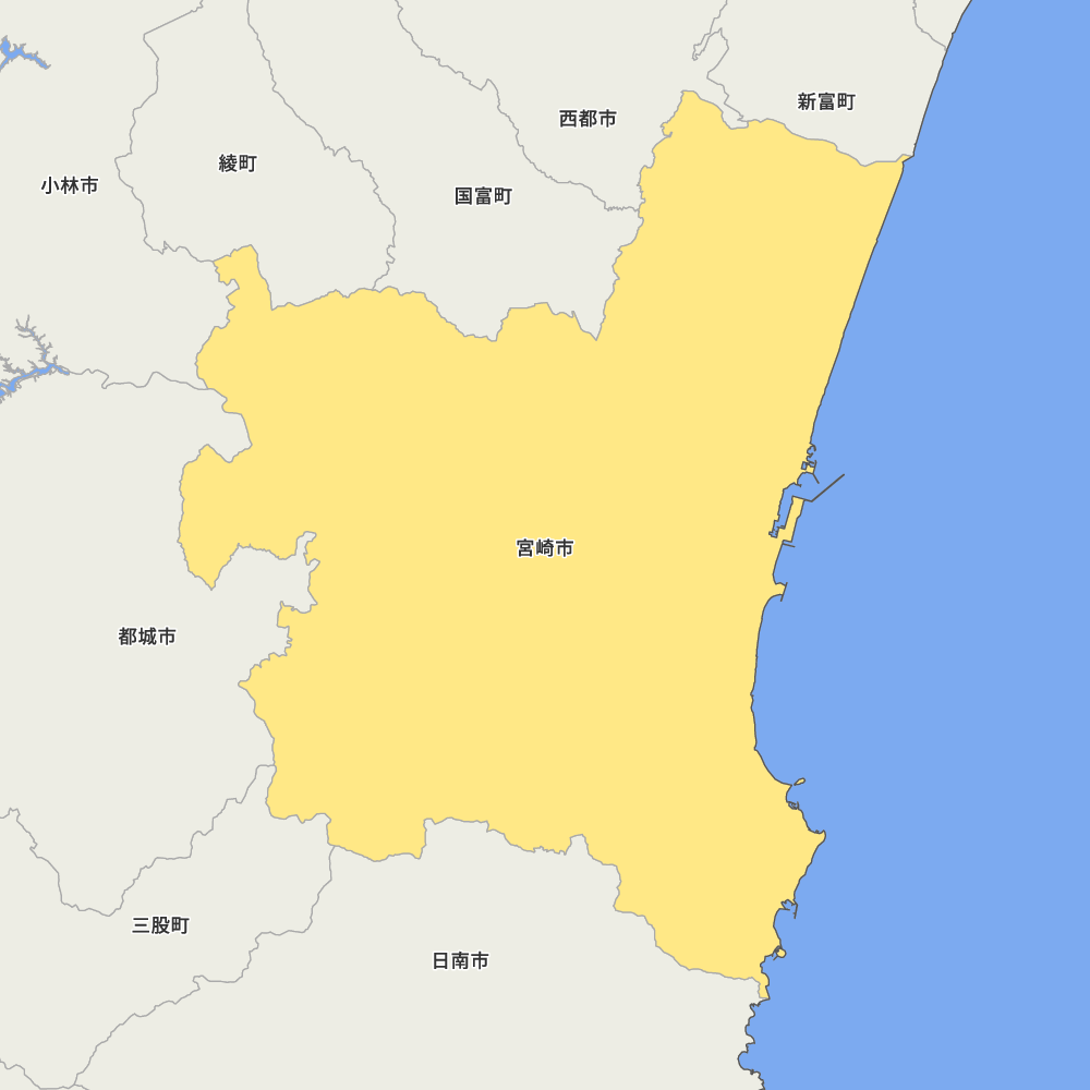 宮崎県宮崎市の地図 | Map-It マップ・イット