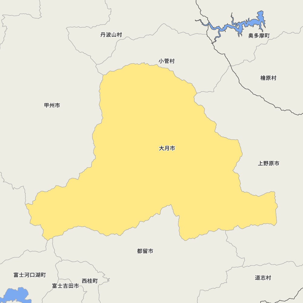 山梨県大月市の地図 | Map-It マップ・イット