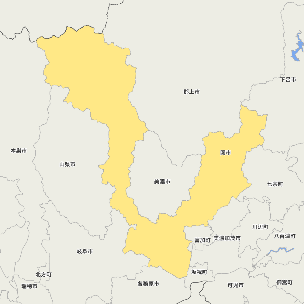 岐阜県関市の地図 | Map-It マップ・イット