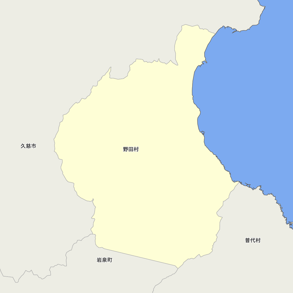 岩手県九戸郡野田村の地図 | Map-It マップ・イット