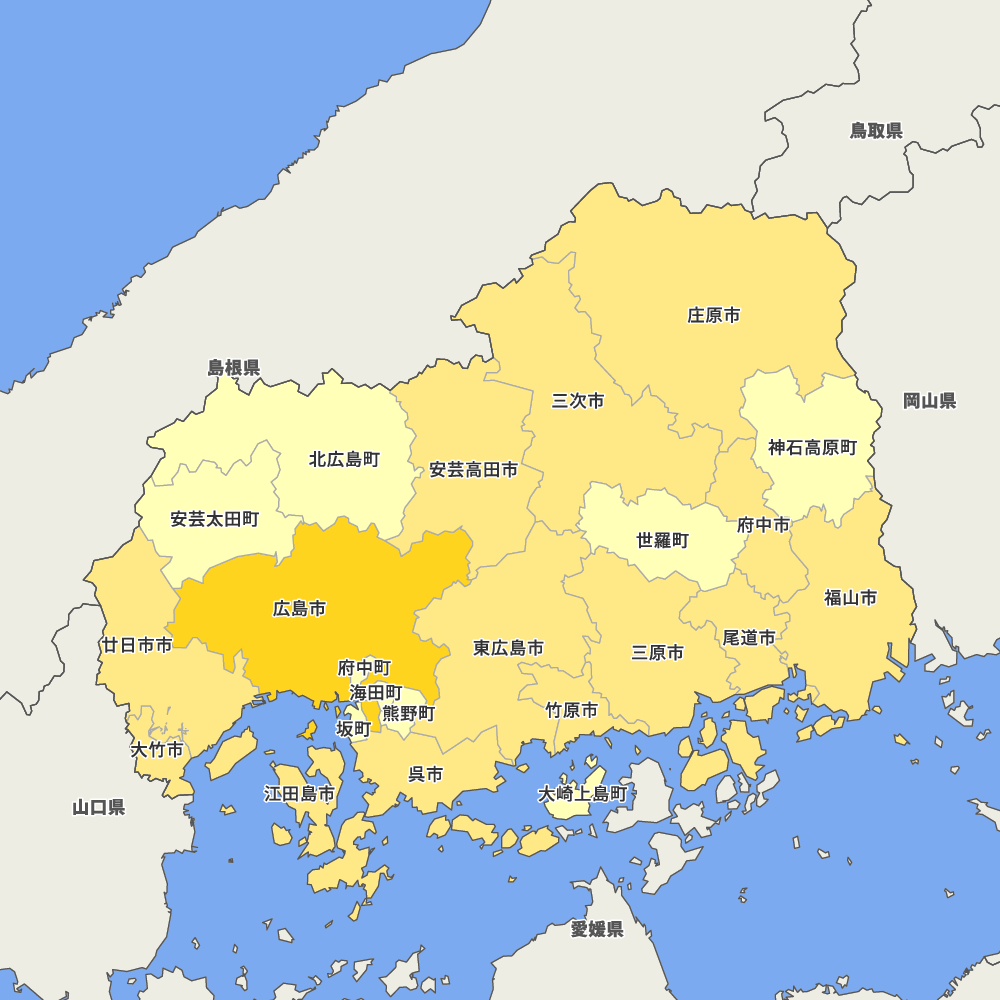 広島県の地図 Map It マップ イット