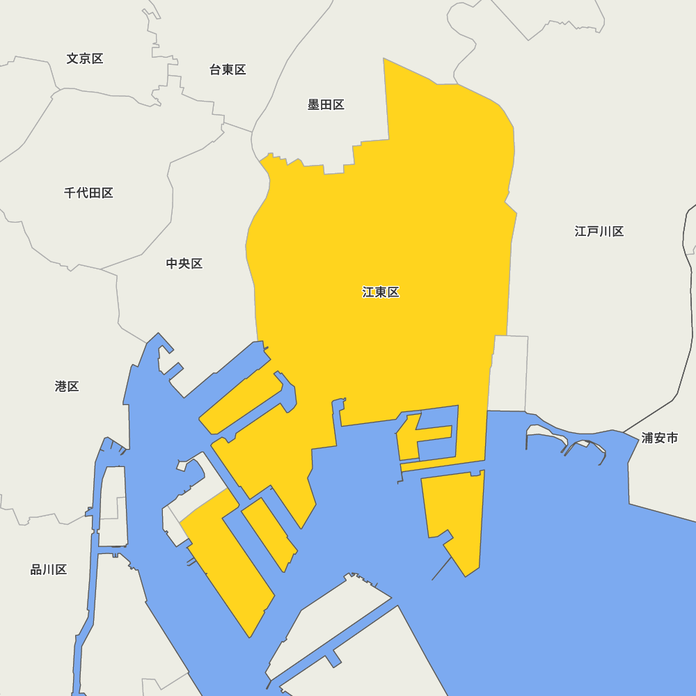 東京都江東区の地図 | Map-It マップ・イット