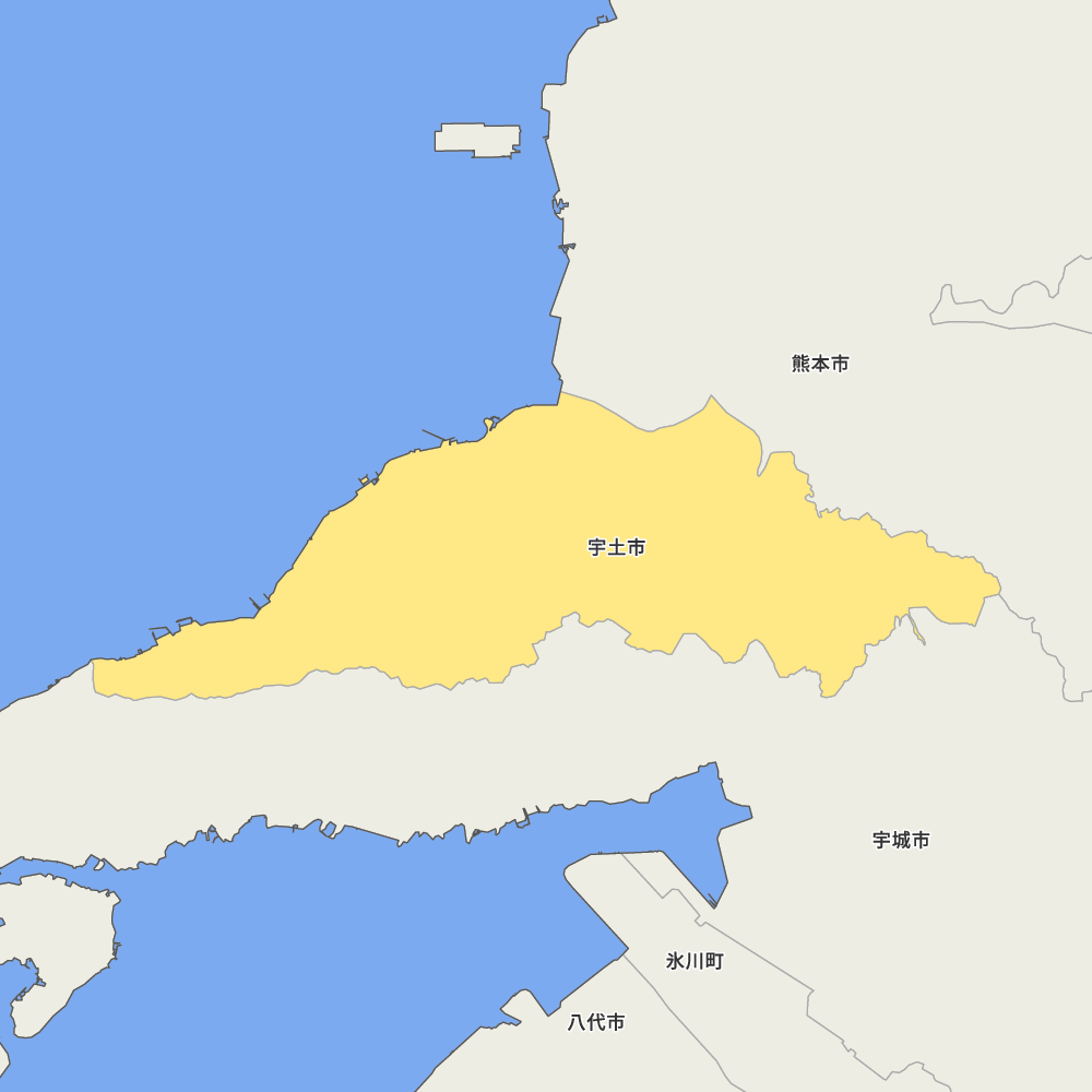 熊本県宇土市の地図 | Map-It マップ・イット