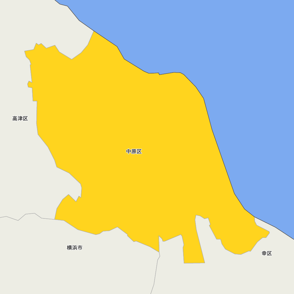 神奈川県川崎市中原区の地図 | Map-It マップ・イット