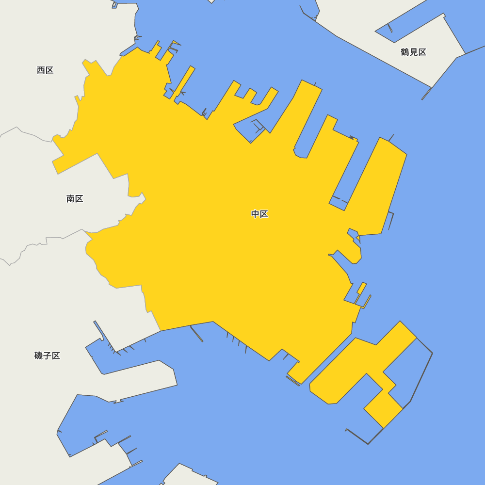 神奈川県横浜市中区の地図 | Map-It マップ・イット