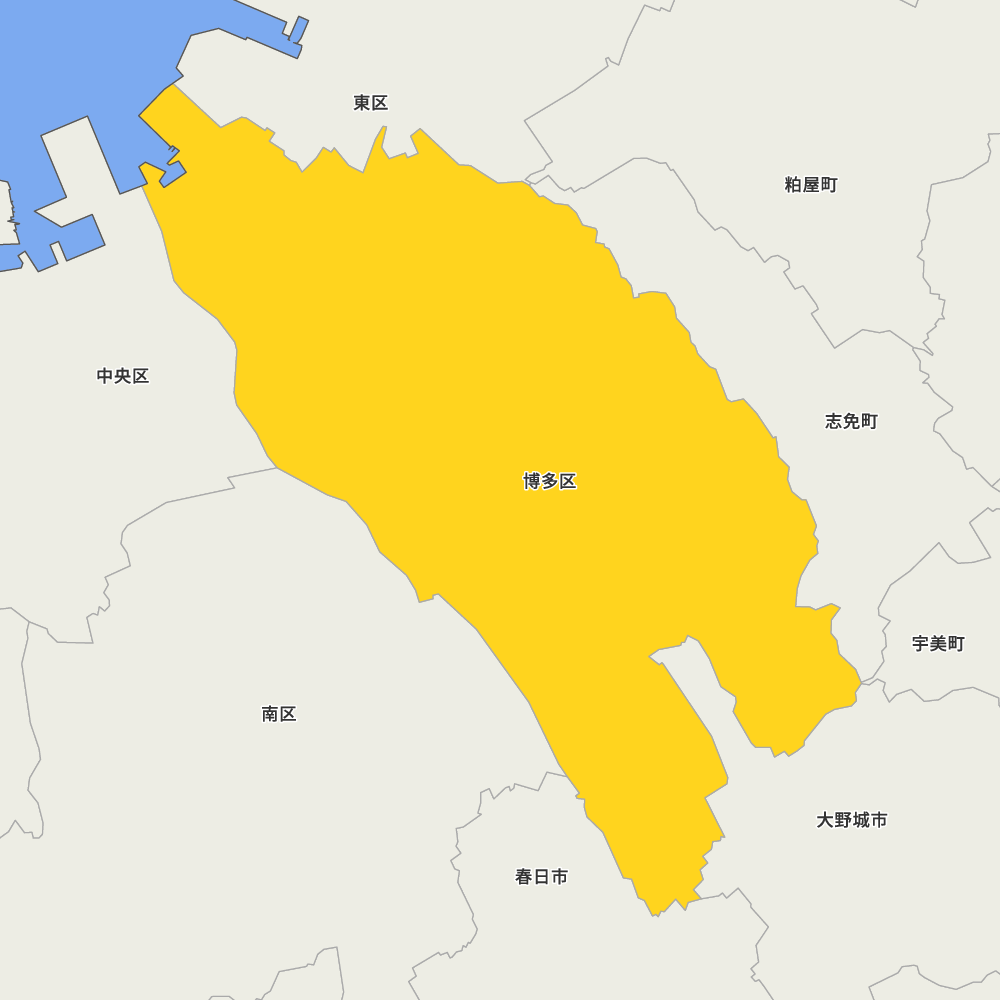 福岡県福岡市博多区の地図 | Map-It マップ・イット