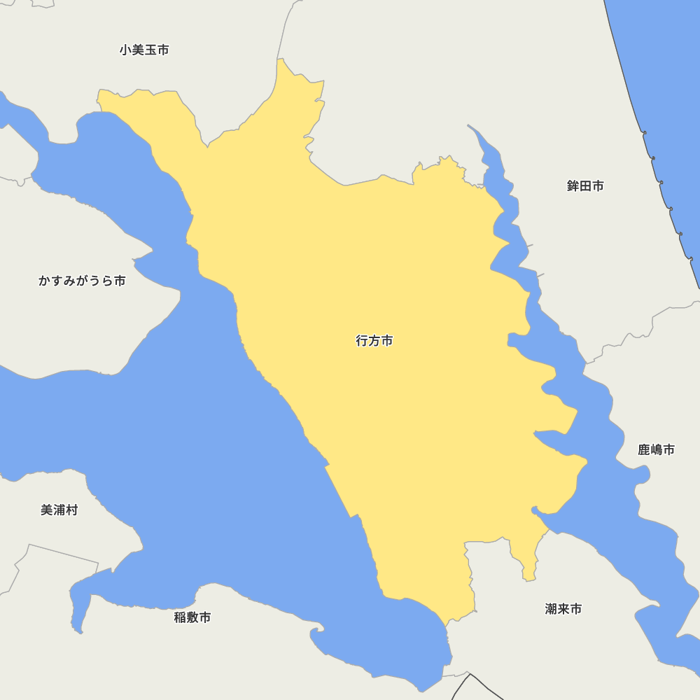 茨城県行方市の地図 | Map-It マップ・イット