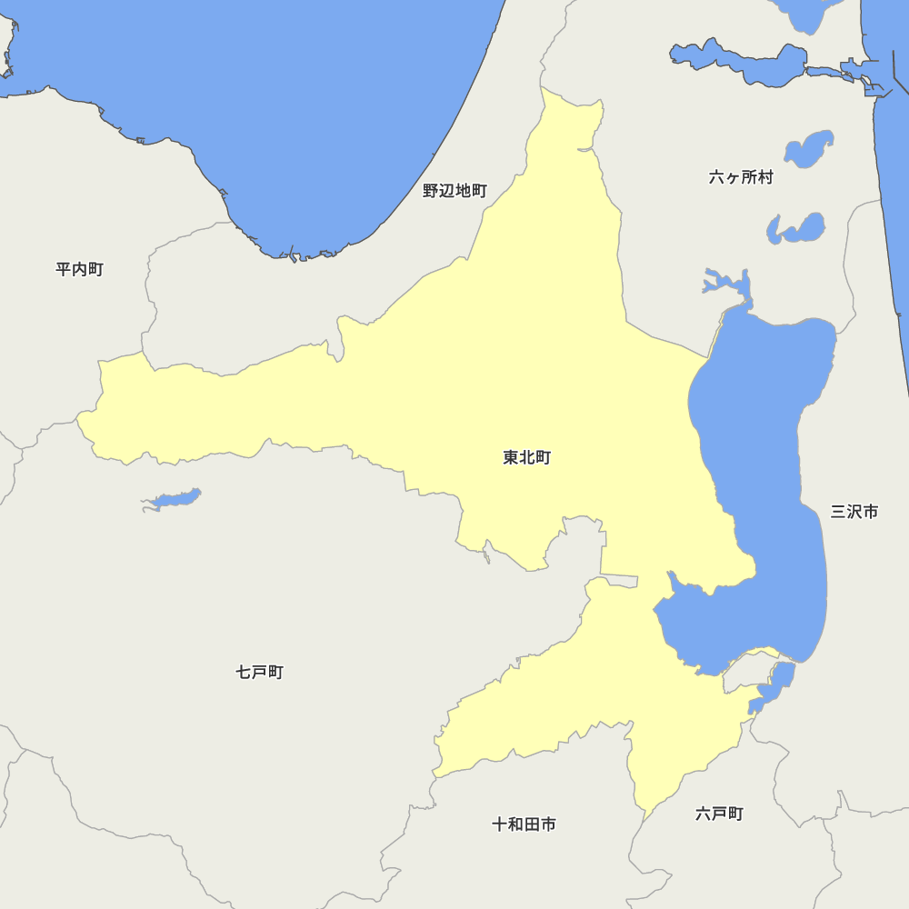 青森県上北郡東北町の地図 Map It マップ イット