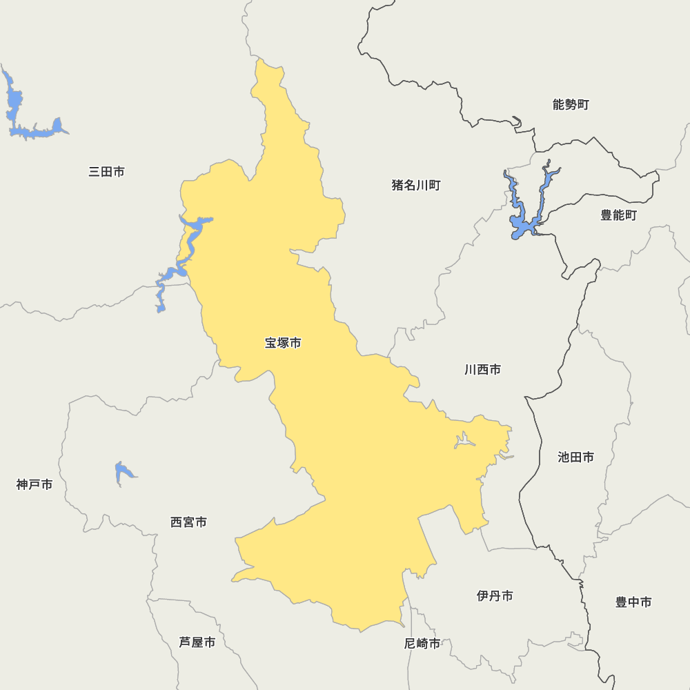 兵庫県宝塚市の地図 | Map-It マップ・イット