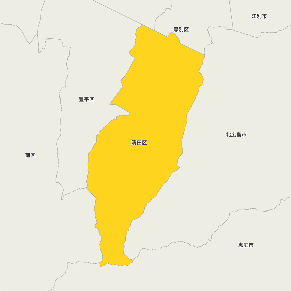 北海道石狩振興局札幌市清田区の地図 | Map-It マップ・イット