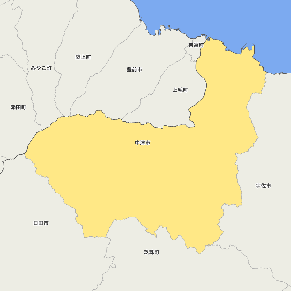 大分県中津市の地図 | Map-It マップ・イット