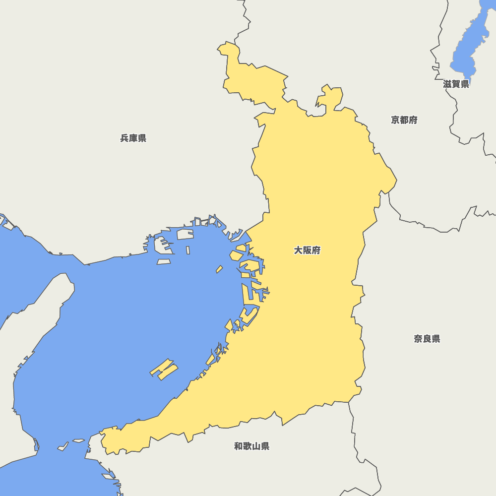 大阪府の地図 | Map-It マップ・イット