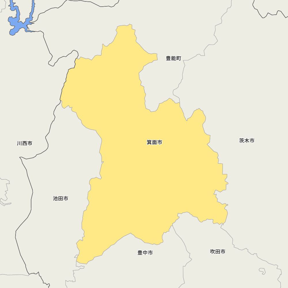 大阪府箕面市の地図 | Map-It マップ・イット