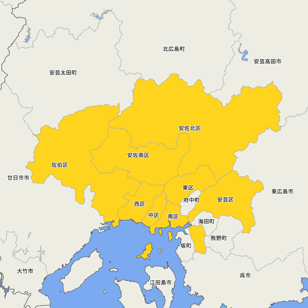 広島県広島市の地図 | Map-It マップ・イット