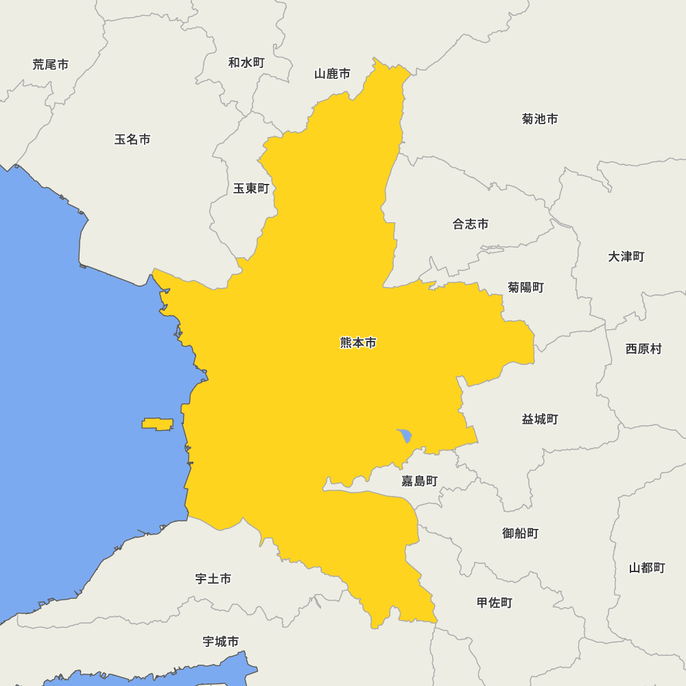 熊本県熊本市の地図 | Map-It マップ・イット