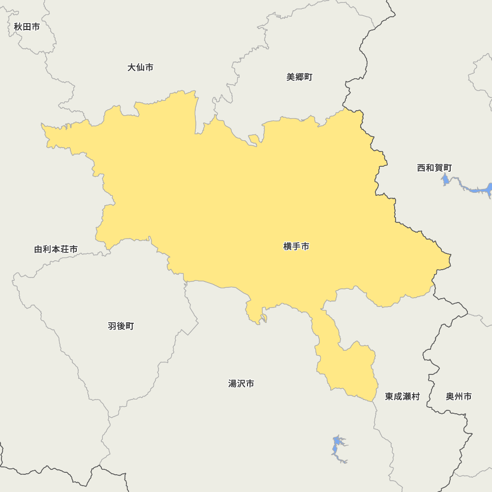 秋田県横手市の地図 | Map-It マップ・イット