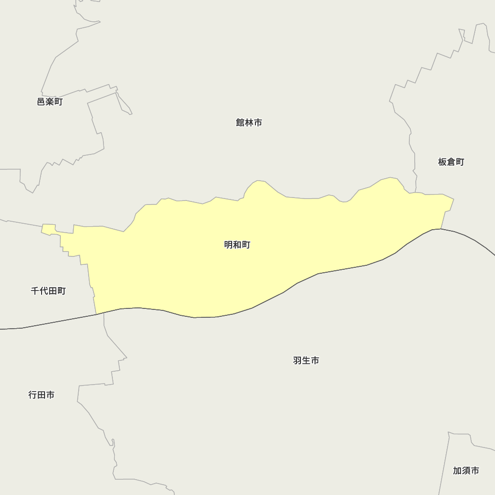 群馬県邑楽郡明和町の地図 | Map-It マップ・イット