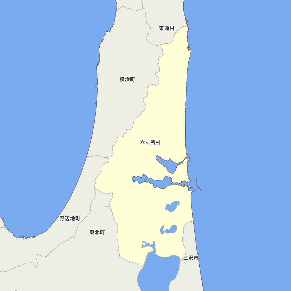 青森県上北郡六ヶ所村の地図 | Map-It マップ・イット
