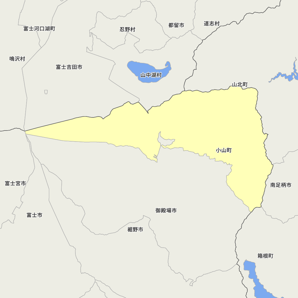 静岡県駿東郡小山町の地図 | Map-It マップ・イット