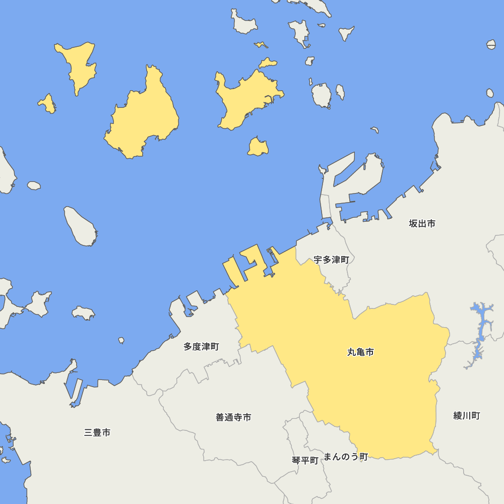 香川県丸亀市の地図 | Map-It マップ・イット