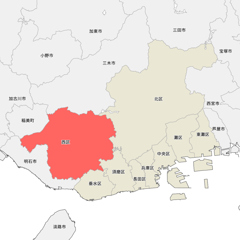 兵庫県神戸市西区の地図 Map It マップ イット